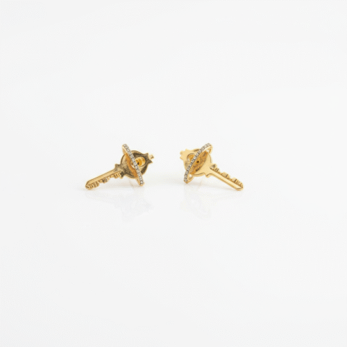 Golden Key Party Stopper Earring - Image 5
