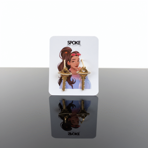 Golden Key Party Stopper Earring - Image 4