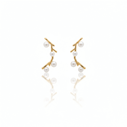 Spoke Pearl Arcade Climbing Earring - Image 4