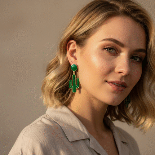 Spoke Cactus Party Stopper Earring - Image 4