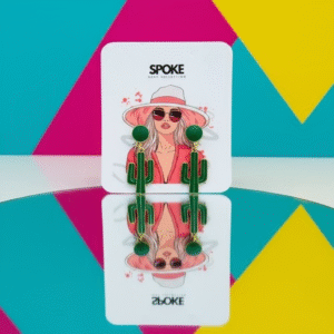 Spoke Cactus Party Stopper Earring