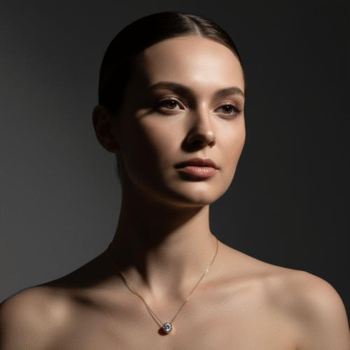 Spoke April Birthstone Necklace - Image 2