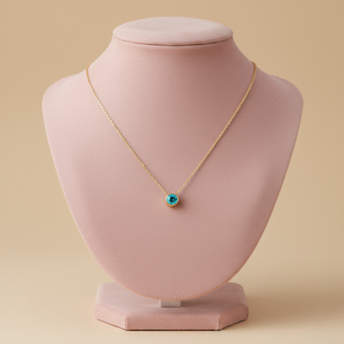 Spoke December Birthstone Necklace