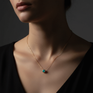 Spoke December Birthstone Necklace