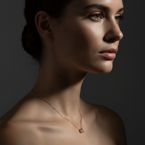Spoke Febuary Birthstone Necklace - Image 2