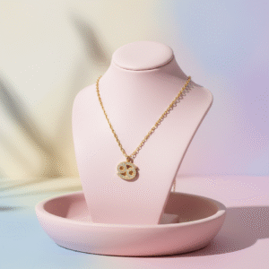Cancer Zodiac Sign Gold Pendant Necklace