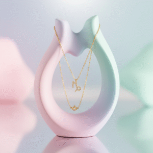 Capricornus Zodiac Sign Gold Pendant Necklace