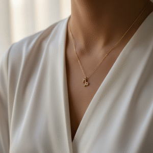 Capricornus Zodiac Sign Gold Pendant Necklace