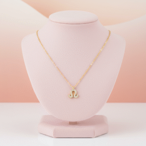 Leo Zodiac Sign Gold Pendant Necklace