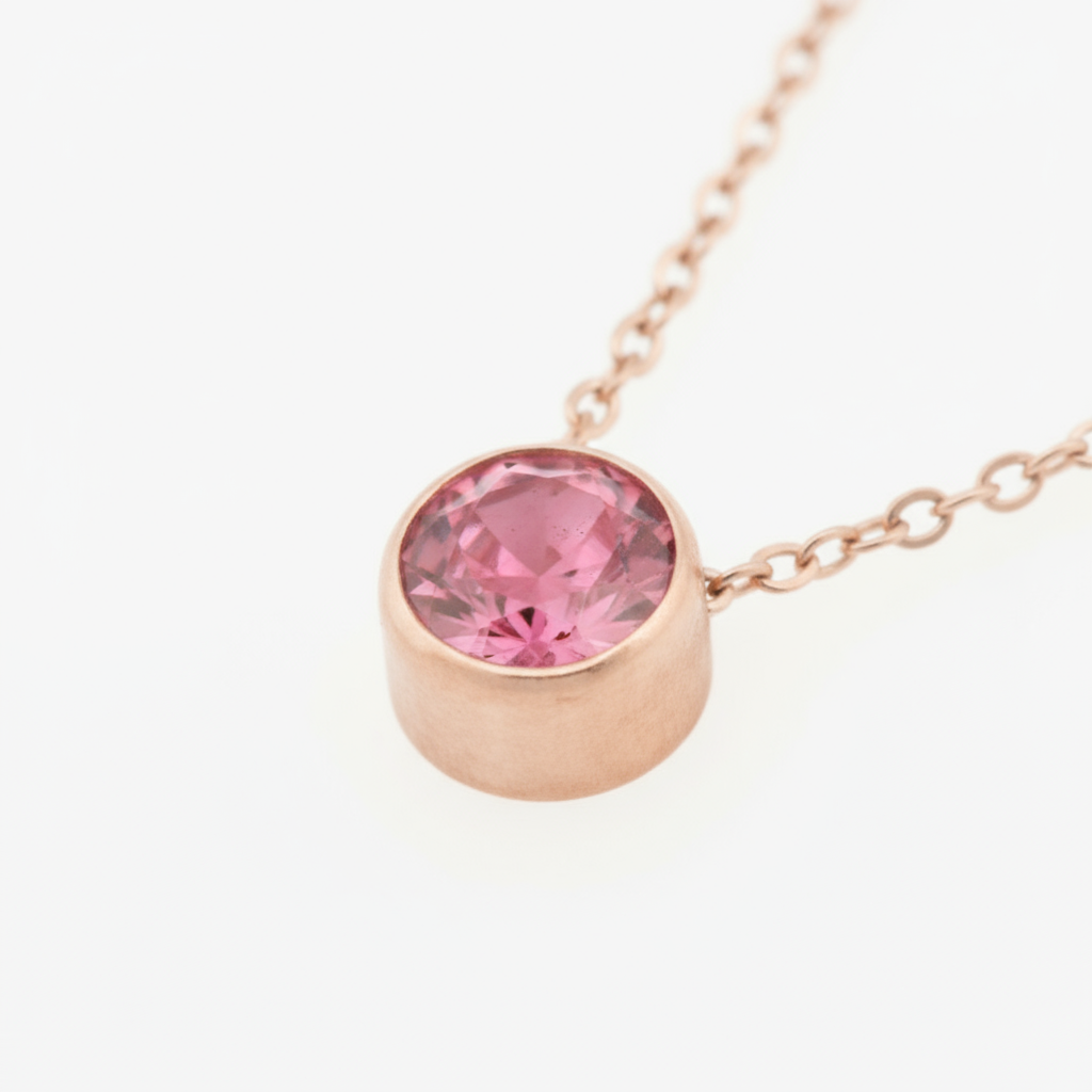 Spoke July Birthstone Necklace Spoke July Birthstone Necklace