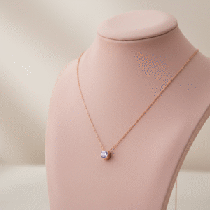 Spoke March Birthstone Necklace