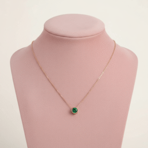 Spoke May Birthstone Necklace