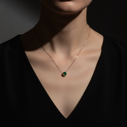 Spoke May Birthstone Necklace - Image 2