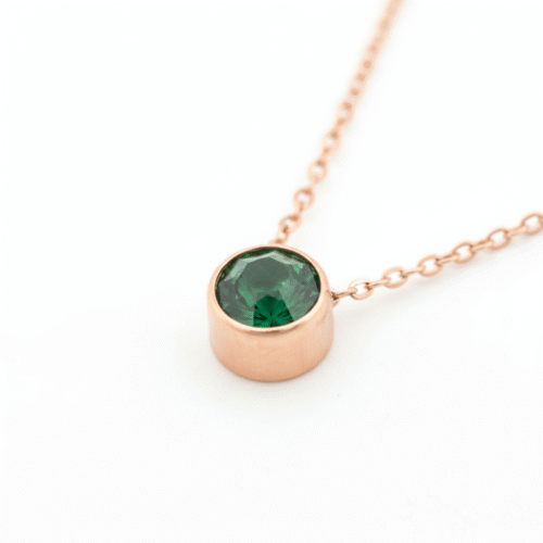 Spoke May Birthstone Necklace - Image 3
