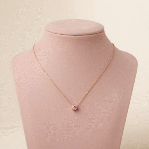 Spoke October Birthstone Necklace