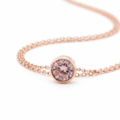 Spoke October Birthstone Necklace - Image 4