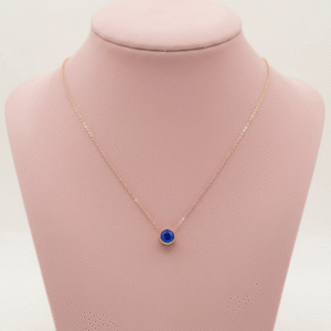 Spoke September Birthstone Necklace